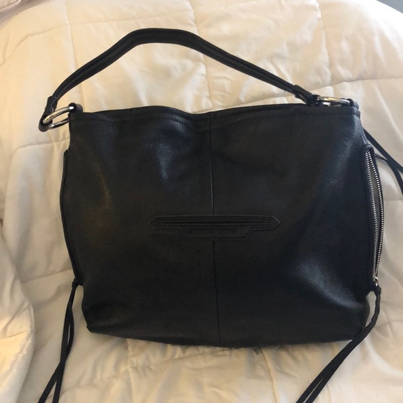 Black & silver shoulder bag - Picture 2 of 3